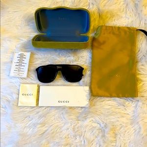 Authentic Black Gucci Aviators - image 1